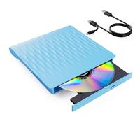 DANGZW Lecteur CD DVD Externe pour PC, USB 3.0 et Type-C Portable Lecteur CD DVD +/-RW ROM, Lecteur et Graveur CD DVD Internes pour PC, Compatible avec Windows 11/10/8/7/XP/Vista Linux MacOS