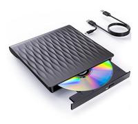 DANGZW Lecteur CD DVD Externe pour PC, USB 3.0 et Type-C Portable Lecteur CD DVD +/-RW ROM, Lecteur et Graveur CD DVD Internes pour PC, Compatible avec Windows 11/10/8/7/XP/Vista Linux MacOS
