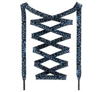 DANHUA Lacets plats colorés : 2 paires de lacets imprimés arc-en-ciel pour baskets, 23 Zèbre noir, 47Inch (120CM)
