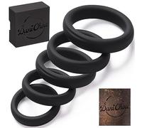 DaniChou® Set de 5 Anneaux Péniens - Sextoys Polyvalents pour Hommes & Couples - Force Maximale, Puissance Naturelle | Anneau Pénien Premium pour une Érection Durable | Combinaison Cockring