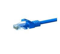 Danicom Câble Cat5e UTP 100% cuivre bleu - 2m, POE, Ethernet, LAN, câble de raccordement, câble de données, RJ45 - pour armoire de serveur, commutateurs, routeurs, modems !
