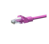 Danicom Câble CAT5e UTP CCA rose - 2m, POE, Ethernet, LAN, câble de raccordement, câble de données, RJ45 - pour armoire de serveur, commutateurs, routeurs, modems !