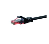 Danicom Câble CAT6 UTP 100% cuivre noir - 10m, POE, Ethernet, LAN, câble de raccordement, câble de données, RJ45 - pour armoire de serveur, commutateurs, routeurs, modems !