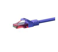 Danicom Câble CAT6 UTP 100% cuivre violet - 2m, POE, Ethernet, LAN, câble de raccordement, câble de données, RJ45 - pour armoire de serveur, commutateurs, routeurs, modems !