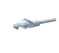 Danicom Câble CAT6 UTP CCA blanc - 3m, POE, Ethernet, LAN, câble de raccordement, câble de données, RJ45 - pour armoire de serveur, commutateurs, routeurs, modems !