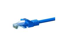Danicom Câble CAT6 UTP CCA bleu - 2m, POE, Ethernet, LAN, câble de raccordement, câble de données, RJ45 - pour armoire de serveur, commutateurs, routeurs, modems !