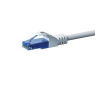 Danicom Câble CAT6A UTP 100% cuivre blanc - 1m, POE, Ethernet, LAN, câble de raccordement, câble de données, RJ45 - pour armoire de serveur, commutateurs, routeurs, modems !