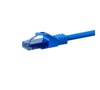 Danicom Câble CAT6A UTP 100% cuivre bleu - 30m, POE, Ethernet, LAN, câble de raccordement, câble de données, RJ45 - pour armoire de serveur, commutateurs, routeurs, modems !