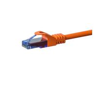 Danicom Câble CAT6A UTP 100% cuivre orange - 15m, POE, Ethernet, LAN, câble de raccordement, câble de données, RJ45 - pour armoire de serveur, commutateurs, routeurs, modems !
