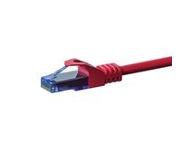 Danicom Câble CAT6A UTP 100% cuivre rouge - 50m, POE, Ethernet, LAN, câble de raccordement, câble de données, RJ45 - pour armoire de serveur, commutateurs, routeurs, modems !