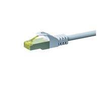 Danicom Câble CAT7 SFTP/PIMF Blanc - 3m, POE, Ethernet, LAN, câble de raccordement, câble de données, RJ45 - pour armoire de serveur, commutateurs, routeurs, modems !