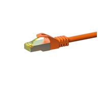 Danicom Câble CAT7 SFTP/PIMF Orange - 20m, POE, Ethernet, LAN, câble de raccordement, câble de données, RJ45 - pour armoire de serveur, commutateurs, routeurs, modems !