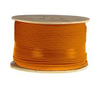 Danicom Câble sur bobine CAT7 S/FTP Rigide - LSZH (ECA) - 500m, POE, Ethernet, LAN, câble de raccordement, câble de données, RJ45 - pour armoire de serveur, commutateurs, routeurs, modems !