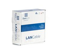 Danicom CAT5E FTP 50m câble sur bobine rigide - LSZH (Eca), POE, Ethernet, LAN, câble de raccordement, câble de données, RJ45 - pour armoire de serveur, commutateurs, routeurs, modems !