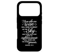 Daniel 12 3 Those Who are Wise Will Shine Bible Verse Prière Coque pour iPhone 17 Pro