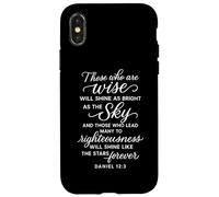 Daniel 12 3 Those Who are Wise Will Shine Bible Verse Prière Coque pour iPhone X/XS