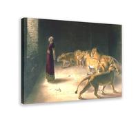 Daniel Answer To The King In The Lions Den By Briton Riviere Poster Impression sur toile pour chambre d'adolescents garçons 40,6 x 61 cm