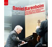 Coffret Daniel Barenboim : Bach, Beethoven, Brahms, Liszt, Schubert, Mozart, Stravinsky (14 Dvd)