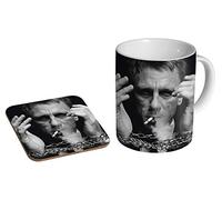 Daniel Craig Mug à café en céramique + dessous-de-verre Coffret cadeau