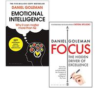 Daniel Goleman Collection Coffret de 2 livres (Intelligence émotionnelle et concentration sur le moteur caché de l'excellence)