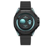 Daniel Gorman Gravity Series 2077 Montre à quartz pour homme Bracelet en silicone étanche Orbital Lumineux Futuriste Thème de l'espace, Uranus