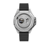Daniel Gorman Gravity Series 2077 Montre à quartz pour homme Bracelet en silicone étanche Orbital Lumineux Futuriste Thème de l'espace, Jupiter