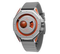 Daniel Gorman Gravity Series 2077 Montre à quartz pour homme Bracelet en silicone étanche Orbital Lumineux Futuriste Thème de l'espace, Mars