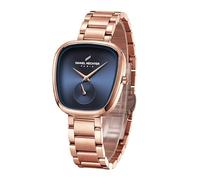 Daniel Hechter Madeleine Collection Montre de luxe pour femme - Cadran brillant de forme ovale avec sous-seconde et bracelet en acier inoxydable, rose gold, luxe moderne