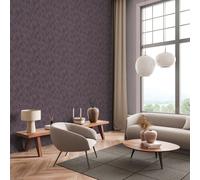 Livingwalls papier peint intissé à effet métallique en gris, Lila, argenté, métallisé, papier peint floral 10,05 x 0,53 m Made in Germany - 781285