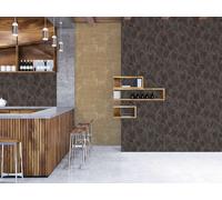 Daniel Hechter Papier Peint Élégant Avec Motif De Feuille Sur Fond Noir Avec Moi