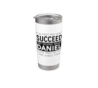 Daniel Nom drôle Blague Noël Anniversaire Papa Homme Père Dan Gobelet isotherme en acier inoxydable double paroi