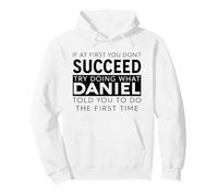 Daniel Nom drôle Blague Noël Anniversaire Papa Homme Père Dan Sweat à Capuche