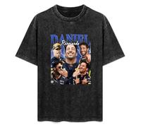 Daniel Ricciardo Mens Funny Unisex T-Shirts Graphic Print Black Tee XL