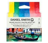 daniel smith Aquarelle extra fine - Master Artist, Lot de 6 tubes de 5 ml - (teinte jaune, teinte verte, bleu outremer, pyrrol écarlate, cramoisi alizarine)