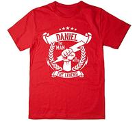 Daniel - The Man, The Myth, The Legend White Yellow Black Red Mens Women T T-Shirts à Manches Courtes 100% Cotton Idea - 6 Colours(Small)