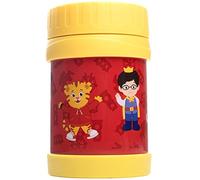 Daniel Tiger Bocal à déjeuner isotherme en acier inoxydable de 368,5 g pour enfants, grand récipient de rangement étanche pour garder les aliments, les soupes, les liquides chauds ou froids pendant des heures - Thermos de rentrée scolaire - S'adapte à l'intérieur des boîtes à déjeuner et des sacs