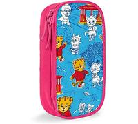 Daniel Tiger's Neighborhood Trousse multifonction grande capacité pour papeterie et stylos Noir/rose