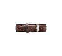 Daniel Wellington Classic Bristol, Montre Marron/Argent Bracelet, 18mm, Cuir, pour Femmes et Hommes