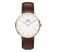 Daniel Wellington Classic Bristol or Rose Ton Marron Sangle Montre Hommes 0109DW
