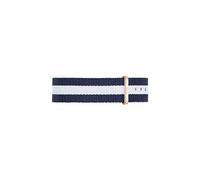 Daniel Wellington Classic Glasgow, Montre Bleu-Blanc/Or Rose Bracelet, 18mm, NATO, pour Femmes et Hommes
