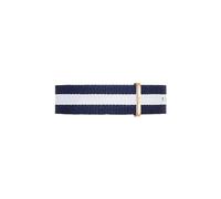 Daniel Wellington Classic Glasgow, Montre Bleu-Blanc/Or Rose Bracelet, 20mm, NATO, pour Hommes