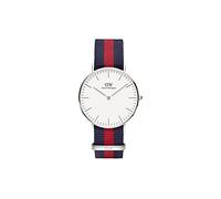 Daniel Wellington Classic Oxford Montre unisexe en tissu classique (polyester) Argenté 36 mm, argenté, 36
