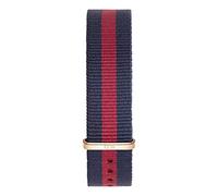 Daniel Wellington Classic Oxpourd, Montre Bleu- Rouge/Or Rose Bracelet, 18mm, NATO, pour Femmes et Hommes