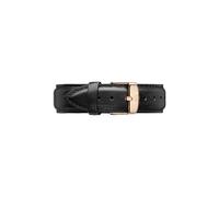 Daniel Wellington Classic Sheffield, Montre Noir/Or Rose Bracelet, 20mm, Cuir, pour Hommes