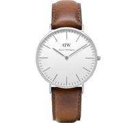 Daniel Wellington Classic 40 DW00100021 - Homme - Analogique - Quartz - Stainless steel - Verre minéral