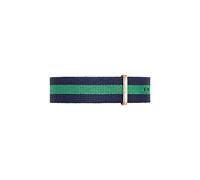 Daniel Wellington Classic Warwick, Montre Bleu-Vert/Or Rose Bracelet, 20mm, NATO, pour Hommes