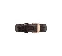 Daniel Wellington Classic York, Montre Marron/Or Rose Bracelet, 20mm, Cuir, pour Hommes