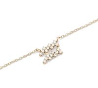 Daniel Wellington cristal signe du zodiaque collier en or Verseau DW-DW00400929