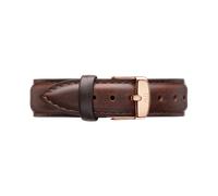 Daniel Wellington Classic Bristol, Montre Marron/Or Rose Bracelet, 20mm, Cuir, pour Hommes