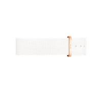 Daniel Wellington Petite Dover, Montre Blanc/Or Rose Bracelet, 12 mm, NATO, pour Femmes